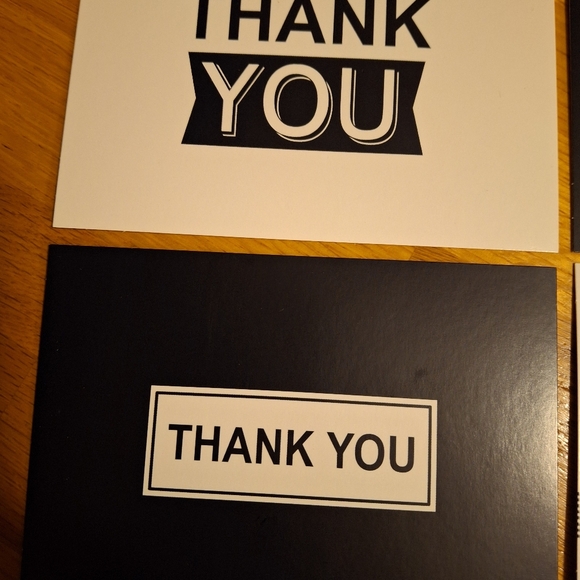 Hallmark Black-and-White Assorted Blank Thank you Notes, Pack of 48 NIB - Picture 2 of 6